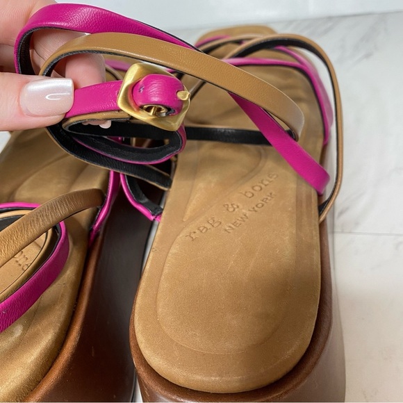 Rag & Bone Logan Platform Strappy Sandal 40 / 10 - Picture 10 of 15